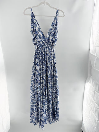 Aakaa Maxi dress with tropical print, M