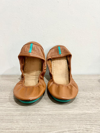 Tieks Nappa Leather Slip On Round Toe Ballet Flats Chestnut Women's Size US 7