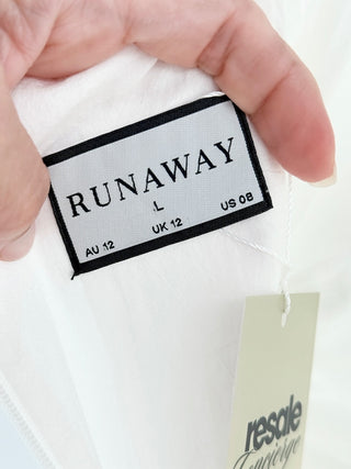 Runaway White maxi dress, L