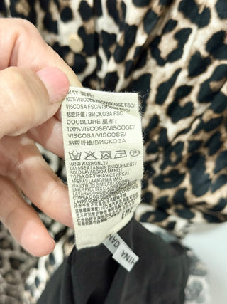 Suncoo Paris long shirt animal print button front dress, T 2 / M