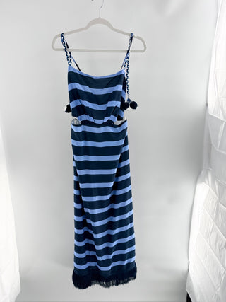 Fore Stripe Maxi Dress, L