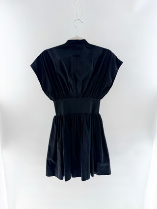 Karina Grimaldi cotton mini dress with elastic belt, XS