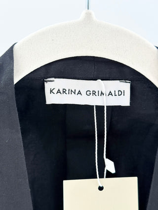 Karina Grimaldi cotton mini dress with elastic belt, XS