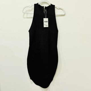 Alexander Wang Sleveless High Low Bodycon Mini Dress Black Women's Size XS
