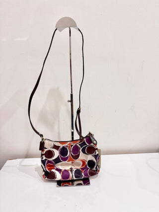 Coach Ashley Scarf Signature Leather Crossbody Bag Small