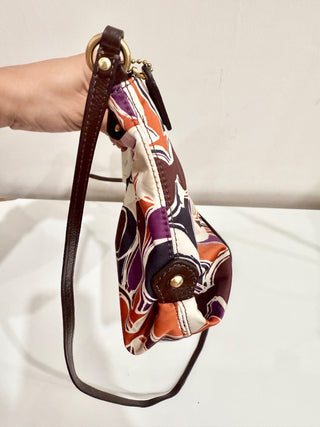 Coach Ashley Scarf Signature Leather Crossbody Bag Small