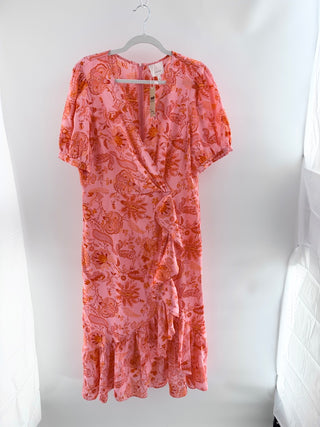 Cinq a sept floral faux wrap maxi dress, 14