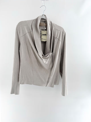 Blank NYC faxu suede moto jacket, L