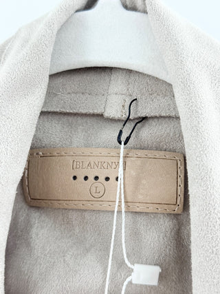 Blank NYC faxu suede moto jacket, L