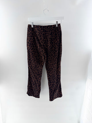 Maeve crop leopard stretchy pants, 4 P