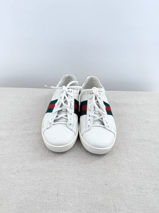Gucci classic leather sneakers, 36