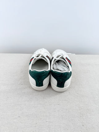 Gucci classic leather sneakers, 36