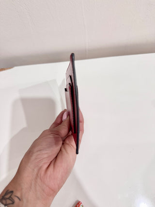 Montblanc Meisterstück 6cc Calfskin Leather Card Holder Wallet Red