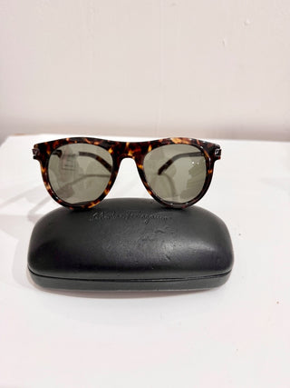 Salvatore Ferragamo SF787S Full Rim Sunglasses Havana Tortoise