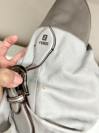 Fendi vintage large leather bag