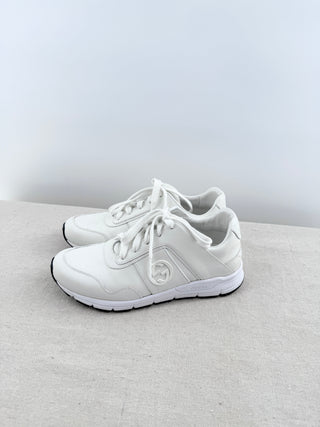 Gucci leather sneakers with GG detail, 35.5