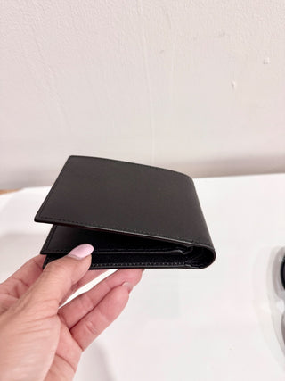 Montblanc Sartorial 6cc 2 View Pockets Leather Wallet Black