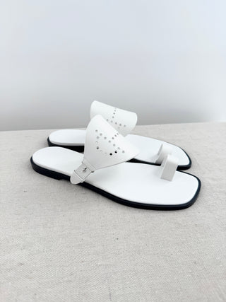 Hermes hera leather thong sandals, 40.5