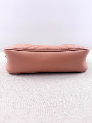 Gucci Calfskin Matelasse Monochrome Small GG Marmont Camera Bag