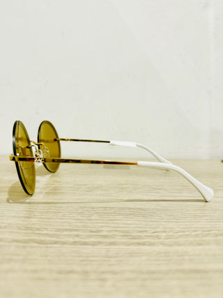 Zac Posen dido metal round sunglasses