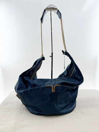 Chloe metallic leather large leather bag
