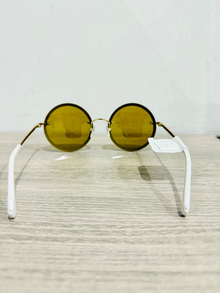 Zac Posen dido metal round sunglasses
