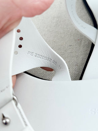 Hermes hera leather thong sandals, 40.5