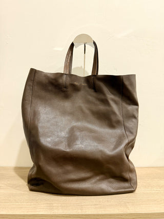 Celine cabas vertical large tote bag lamb leather
