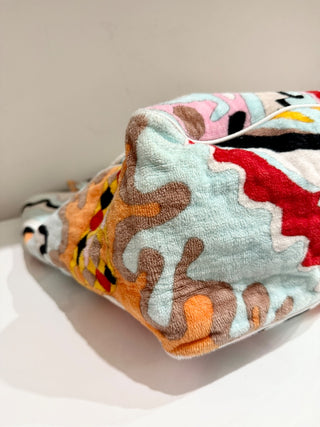 Emilio Pucci terry cloth pattern large tote bag