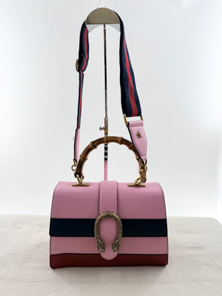 Gucci dionysus leather bamboo top handle bag