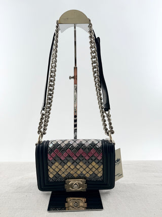 Chanel small brasserie mosaic boy bag