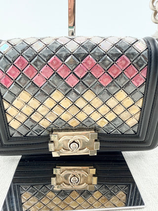 Chanel small brasserie mosaic boy bag