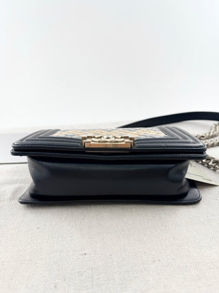Chanel small brasserie mosaic boy bag