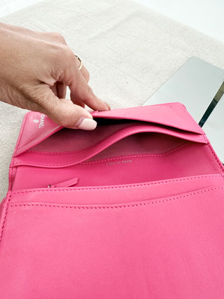 Chanel L-yen leather wallet