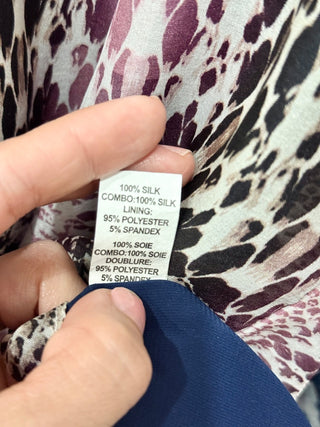 Ramy Brook 100% silk set: blouse and mini skirt, top s / bottom 4