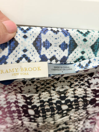 Ramy Brook 100% silk set: blouse and mini skirt, top s / bottom 4