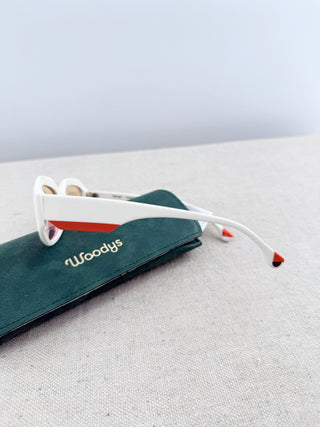 Woodys sunglasses with colored lens
