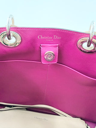 Dior diorissimo leather large tote bag