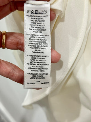 NWT French Connection Whisper Frill Hem Cami Mini Dress Summer White Women's 6