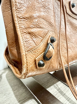 Balenciaga leather le city medium bag