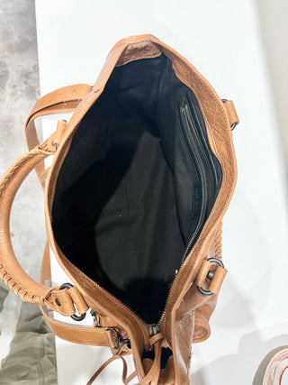 Balenciaga leather le city medium bag