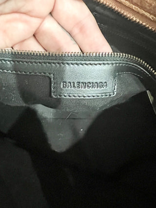 Balenciaga leather le city medium bag