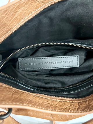 Balenciaga leather le city medium bag