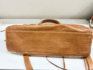 Balenciaga leather le city medium bag