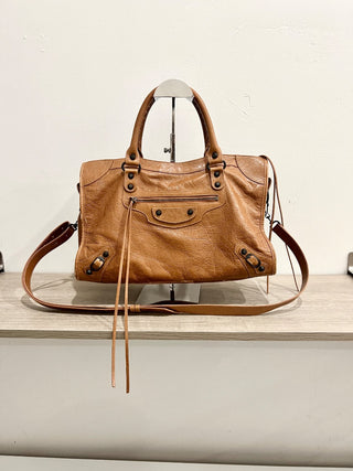 Balenciaga leather le city medium bag