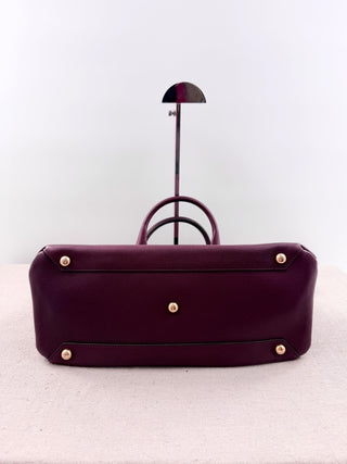 Burberry leather banner tote bag