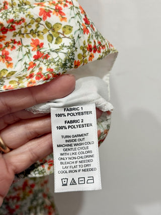 Krewe Duq small floral print set crop top and maxi skirt, top S / bottom XS