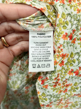 Krewe Duq small floral print set crop top and maxi skirt, top S / bottom XS