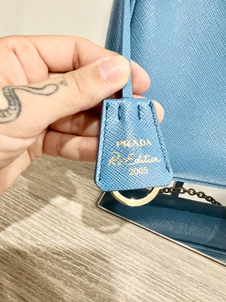 Prada re-edition 2005 saffiano leather shoulder bag