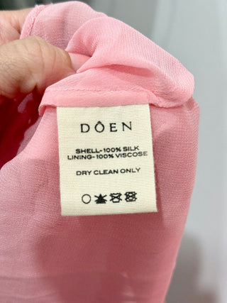 Doen kelis long dress embroidered hems, L